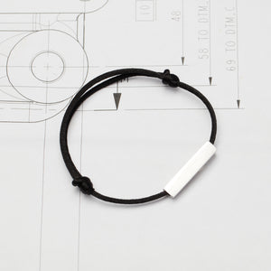 Driver No.44 Woven Silk Bracelet - Black