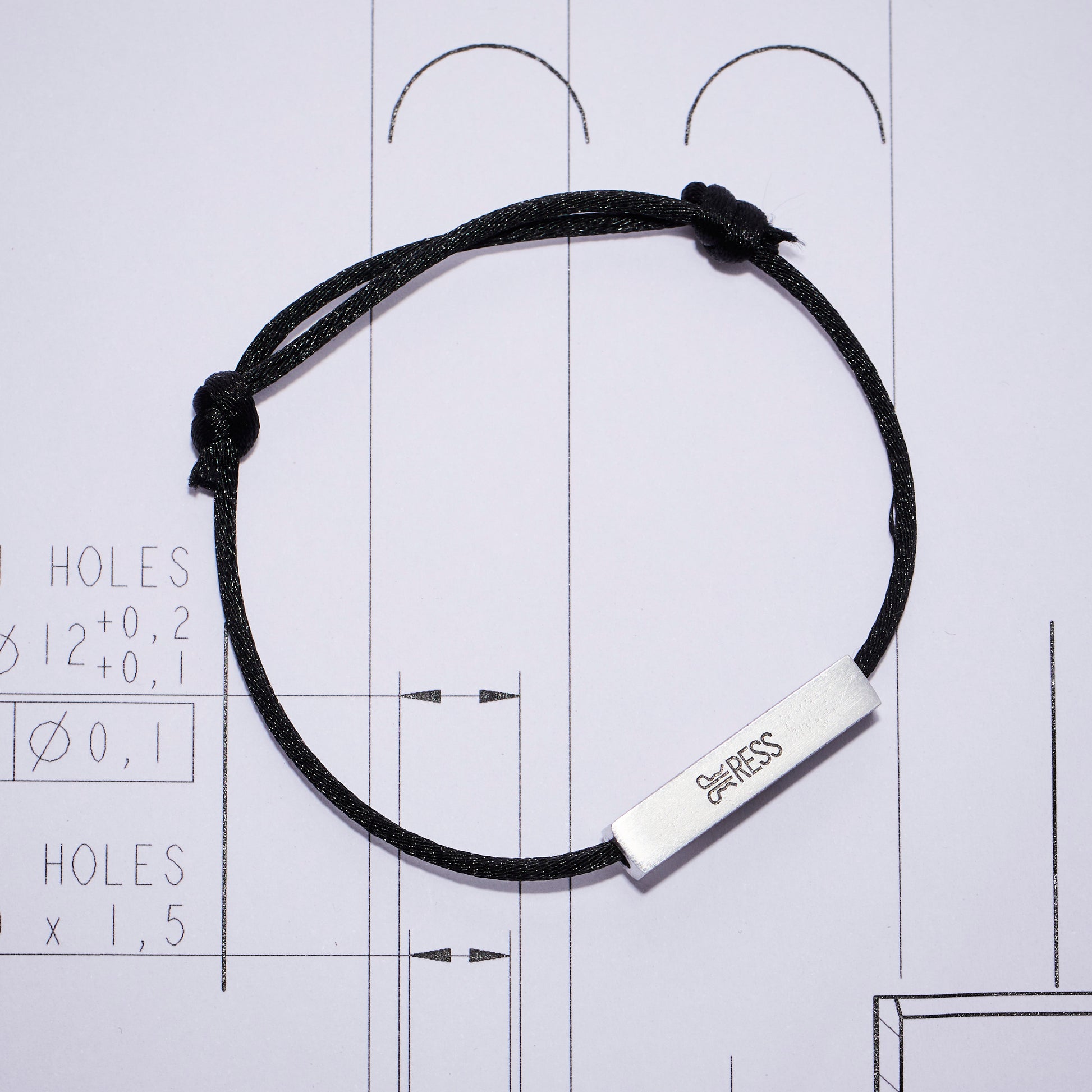 Mexico's No.1 Woven Silk Bracelet - Black